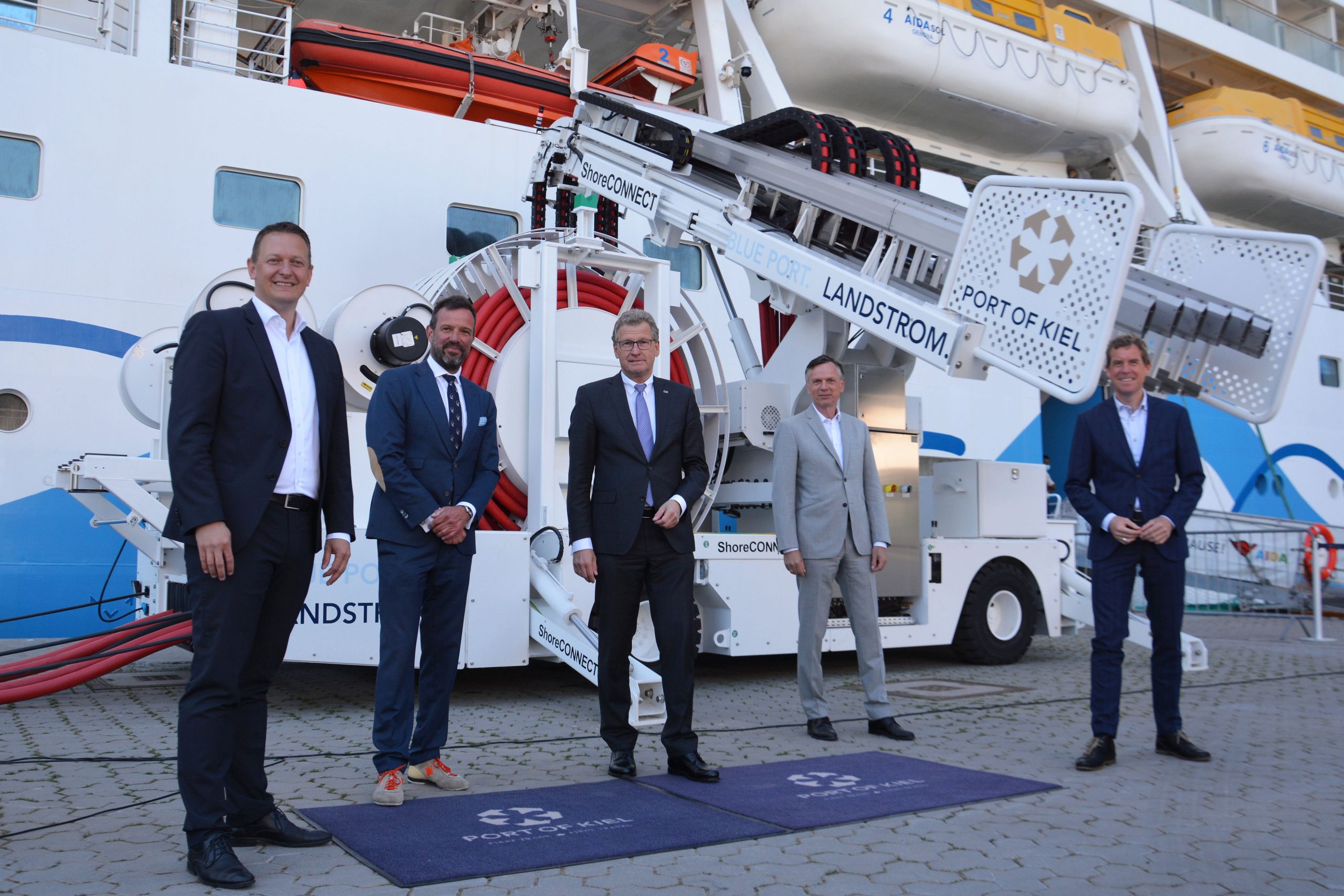 AIDA Cruises baut 2021 Landstromnutzung in deutschen Häfen aus