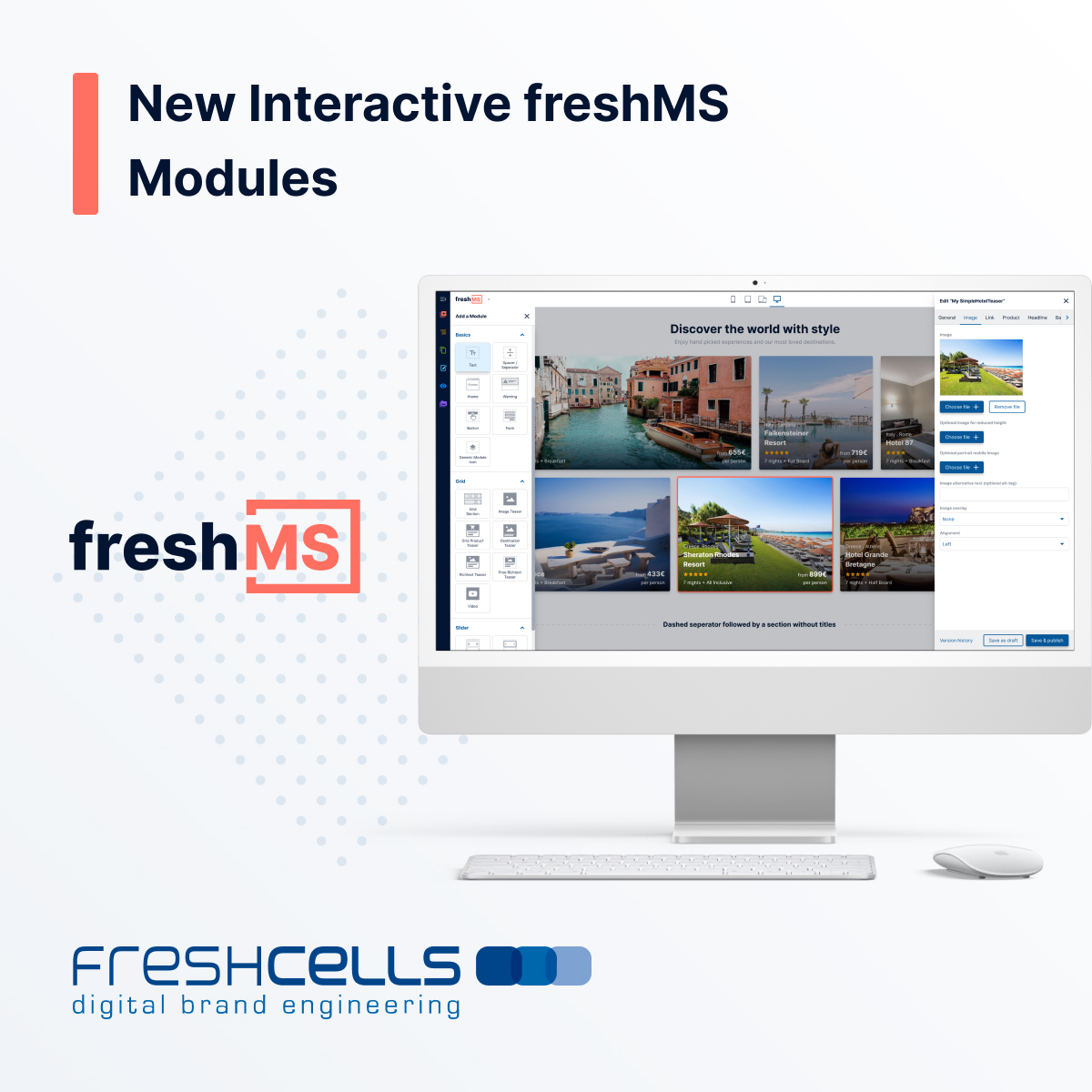ITB 2023: freshcells stellt neue interaktive Module der CMS-Lösung freshMS vor