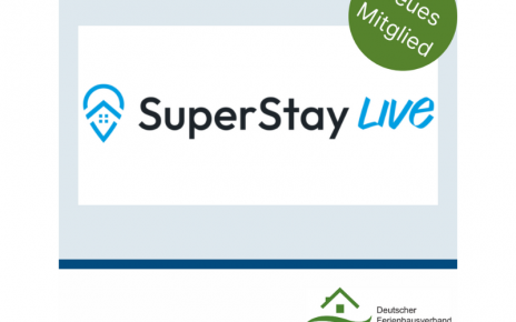 Der Deutsche Ferienhausverband begrüßt die App Me GmbH, Veranstalter der SuperStay Live, als neues Fördermitglied