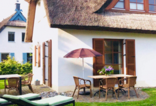 Urlaub mit Hund Reethaus direkt am Meer Santa Maria komplett eingezäunt