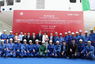 Übergabe der GNV Virgo in China