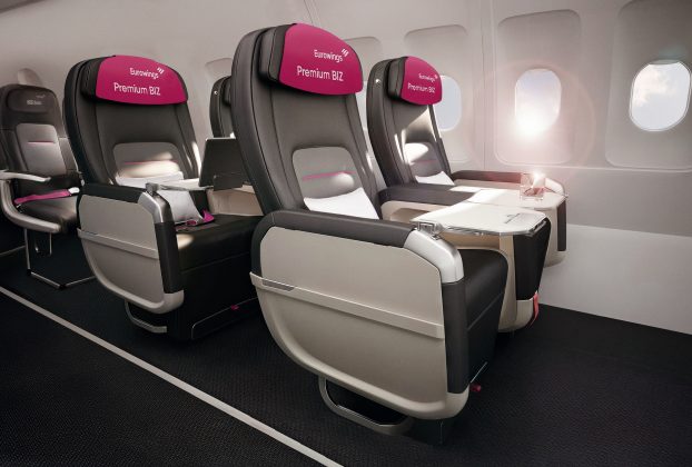 Eurowings bringt neuen Premium BIZ Seat auch nach NRW, Hamburg und Stuttgart