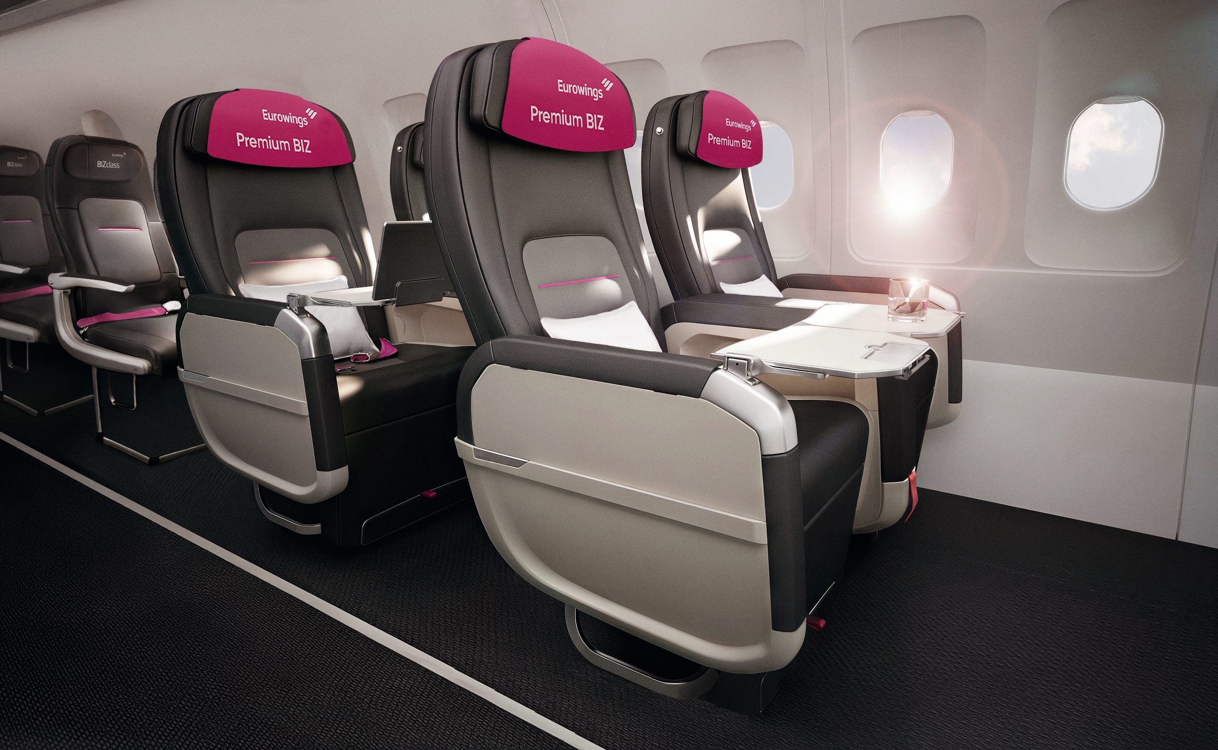Eurowings bringt neuen Premium BIZ Seat auch nach NRW, Hamburg und Stuttgart
